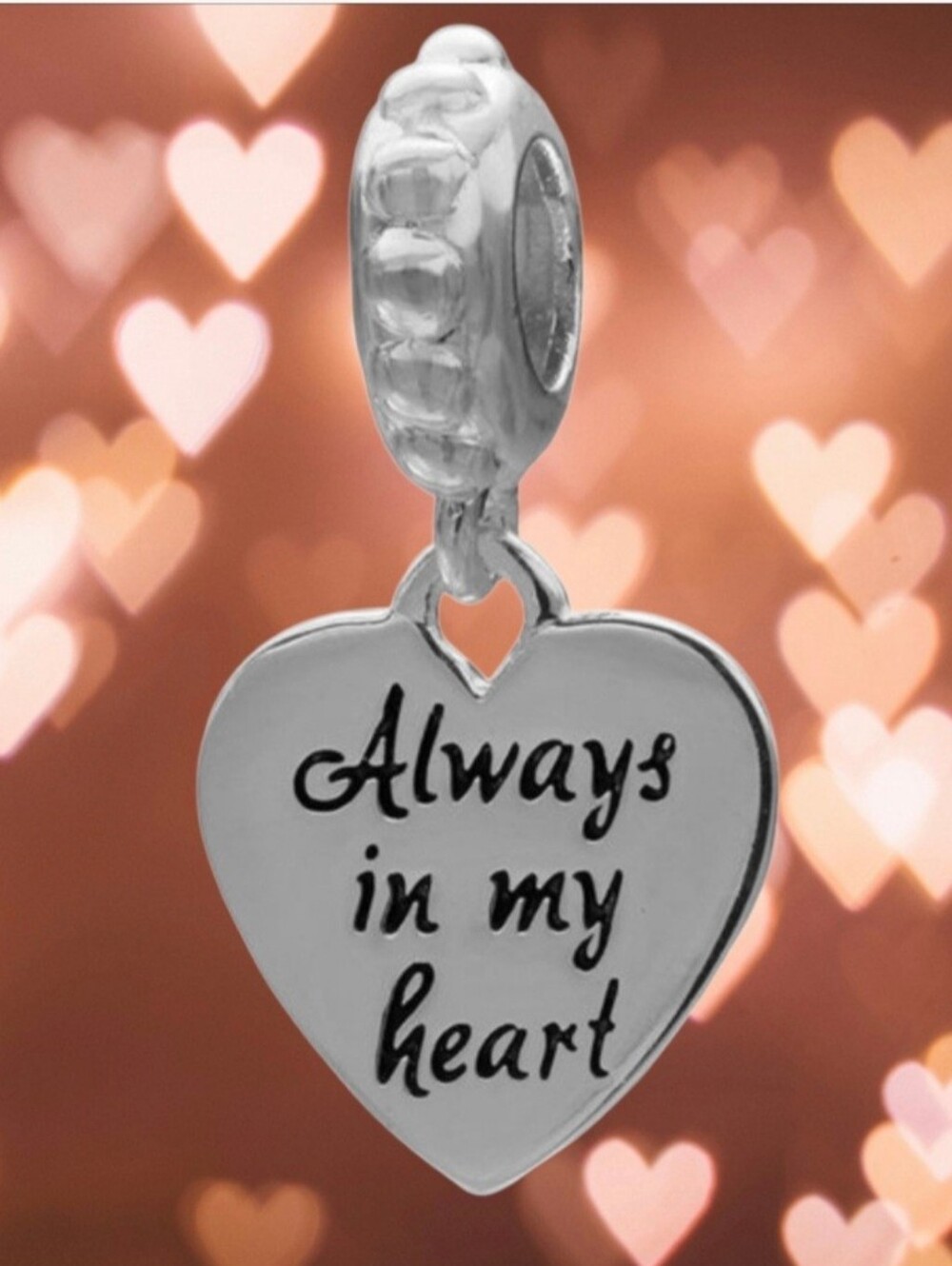 Always In My Heart Individuality Beads Dangle Charm
